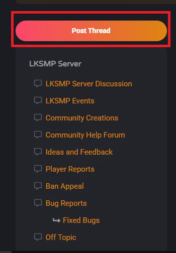 Forum posting interface